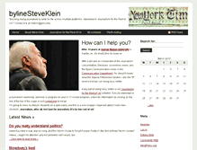 Tablet Screenshot of bylinesteveklein.onmason.com