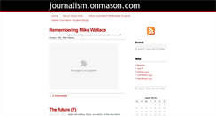 Desktop Screenshot of journalism.onmason.com